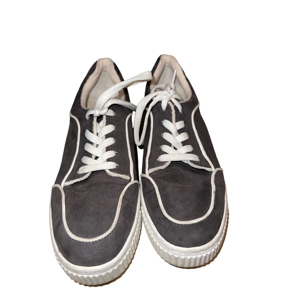Womens SOUL Naturalizer Tia-Laces Sneakers Sz 9.5m Gray/white